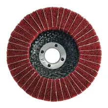 4 дюйма 100 мм Диаметр зернистости нейлоновое волокно лоскут Полировка шлифовальный диск красный