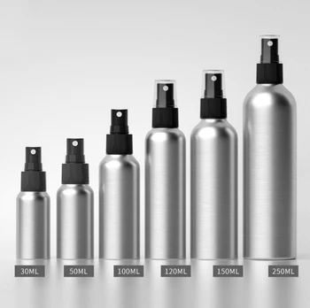 

90Pcs 30ml 50ml 100ml 120ml 150ml 250ml Spray Bottle Aluminum Fine Mist Atomizer Essential Oil Aromatherapy Refillable Perfume
