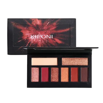 

Kifoni 8-Color Eyeshadow Compact Matte Pearly Lustre Dirty Orange Maple Leaf Red Plate