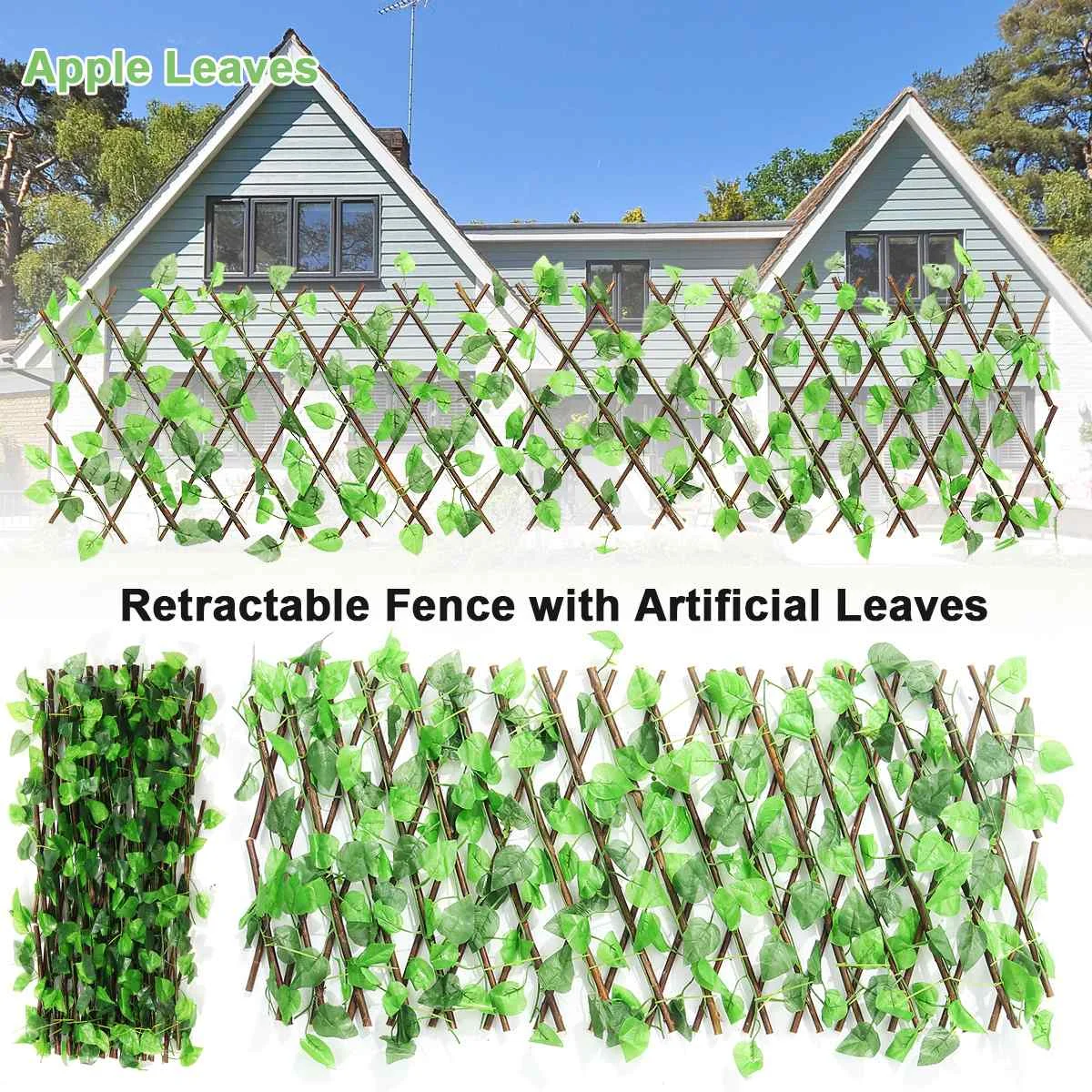 New Extension Type Garden Buildings Fence Artificial Green Leaf Branch Bucolic Mula Net Wooden Home Restaurants Wall Decoration New Extension Type Garden Buildings Fence Artificial Green Leaf Branch Bucolic Mula Net Wooden Home Restaurants Wall Decoration