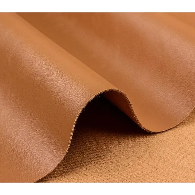 Faux Leather Brown PU Leather Fabric 36 x 54 1 Yard 0.8 mm Thickness  Synthetic Leather Upholstery Leather Fabric Leather Material for Upholstery