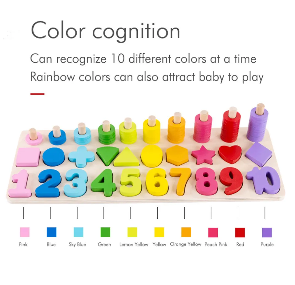 Wooden Montessori Toys Preschool Baby Learning Count Geometric Shape Cognition Match Baby Early Education Teaching Math Toy Wooden Montessori Toys Preschool Baby Learning Count Geometric Shape Cognition Match Baby Early Education Teaching Math Toy
