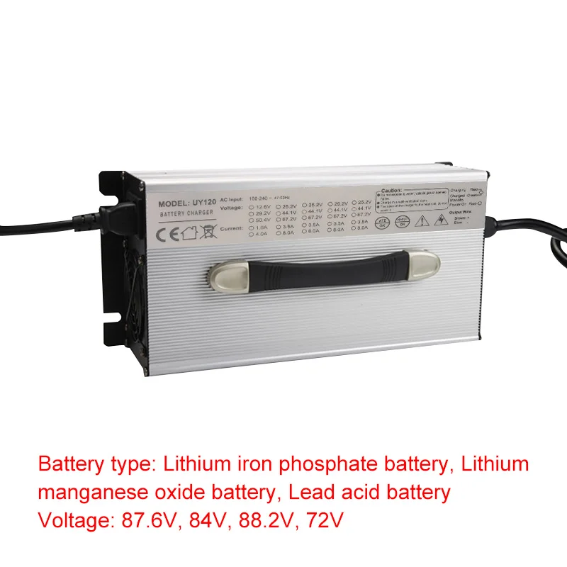 

ESHION Power Charger For Electric Vehicle For 87.6V 84V 88.2V 72V 16A Car Power Charger Max 1500W Electronic Car Charger