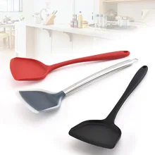 Amazon Горячая силиконовая лопаточка антипригарная только Лопата силикагель омлет Лопата китайская кухонная лопатка для геля