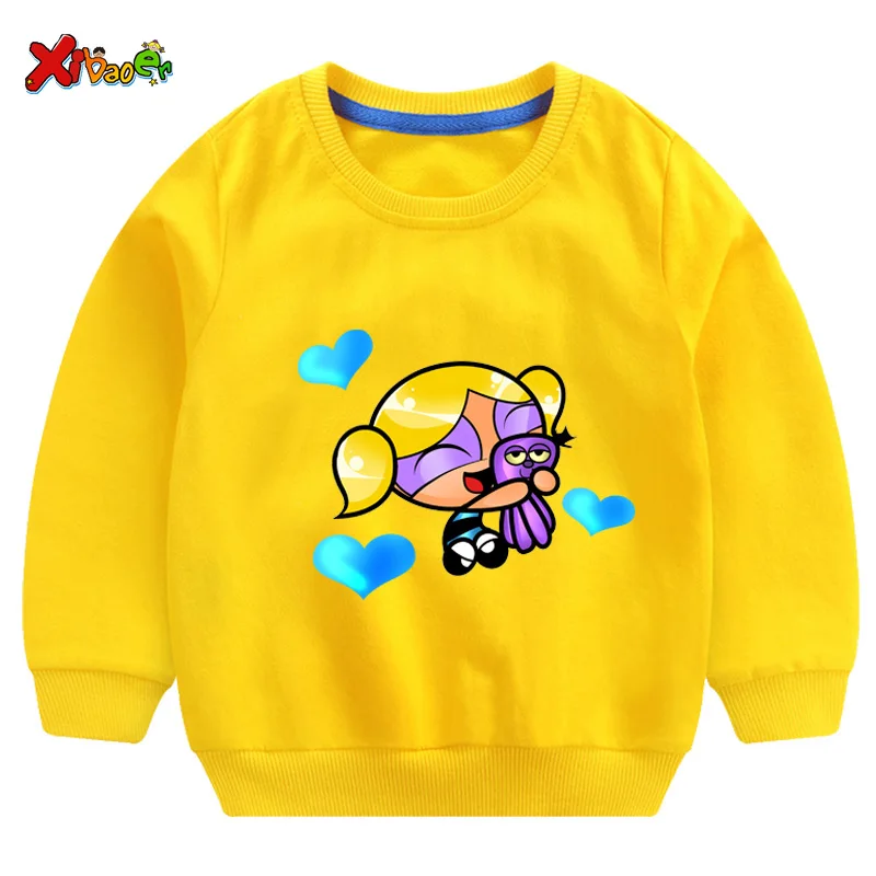 Детские свитшоты для девочек г. Милые толстовки с капюшоном для девочек верхняя одежда принцессы весенне-осенняя зимняя одежда с длинными рукавами, размер 5T - Color: sweatshirt yellow