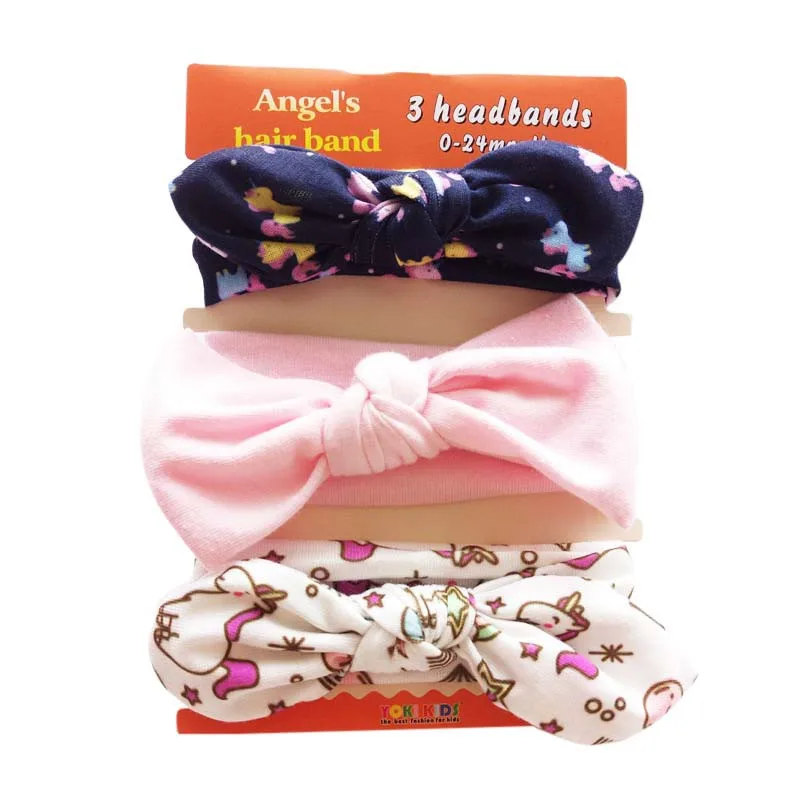 

WEIXINBUY Kids Girls 3PCS Fashion Headband Bow Flower Hair Band Accessories Hats Hair Band Accessories