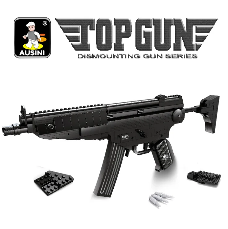 

22705 SWAT GUN Replica Building Blocks Toy Gun Simulation Weapon Sniper Gun Building-Bricks Kits Toys for Children Gifts.