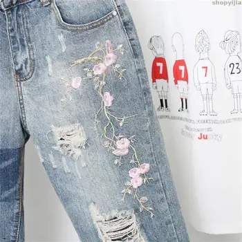 

Fitted Vintage Blue Harem Pants Plus Womens Jeans Denim Loose Slim Size Jeans Embroidered Jeans
