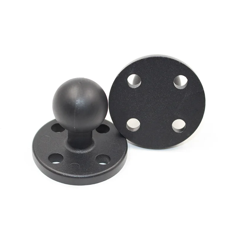 Aluminum Rubber 1 inch Tripod Ball Head Round Square Mounting Base Motorcycle for Gopro Ram Mounts Garmin DSLR | Автомобили и