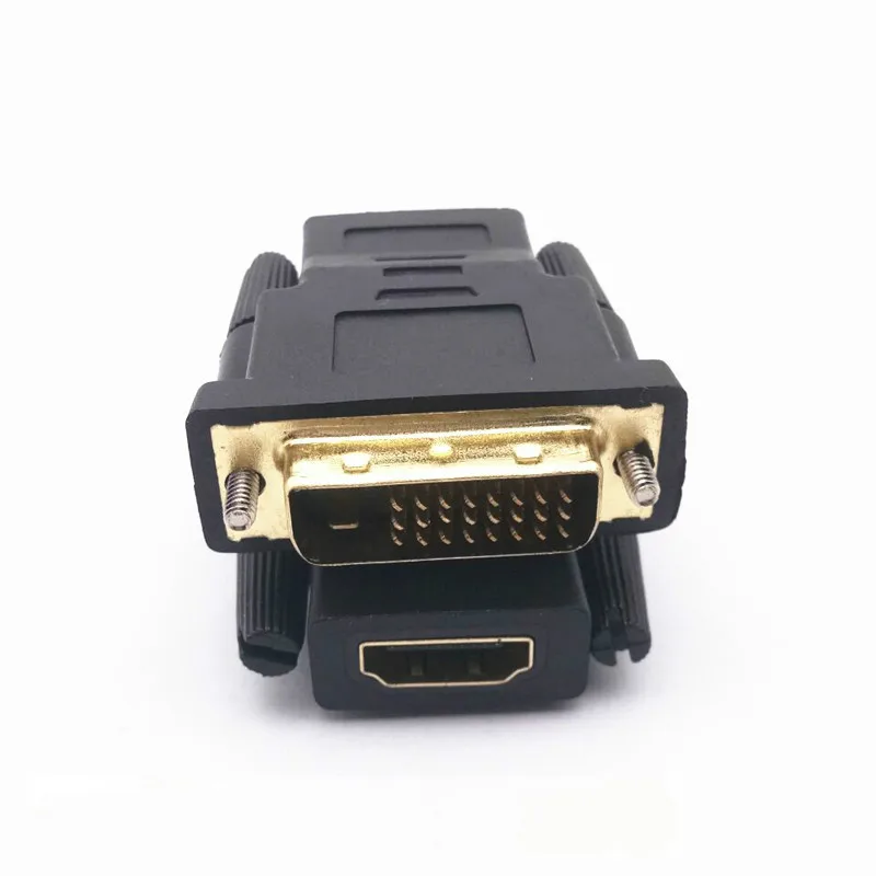 Позолоченный адаптер DVI HDMI для компьютера папа 24 + 1 мама революционный