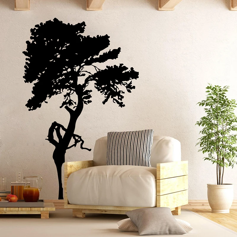 Huge Classic Tree Branch Wall Sticker Living Room Bedroom Nature Forest Leaves Wall Decal Kids Room Vinyl Home Decor (1)