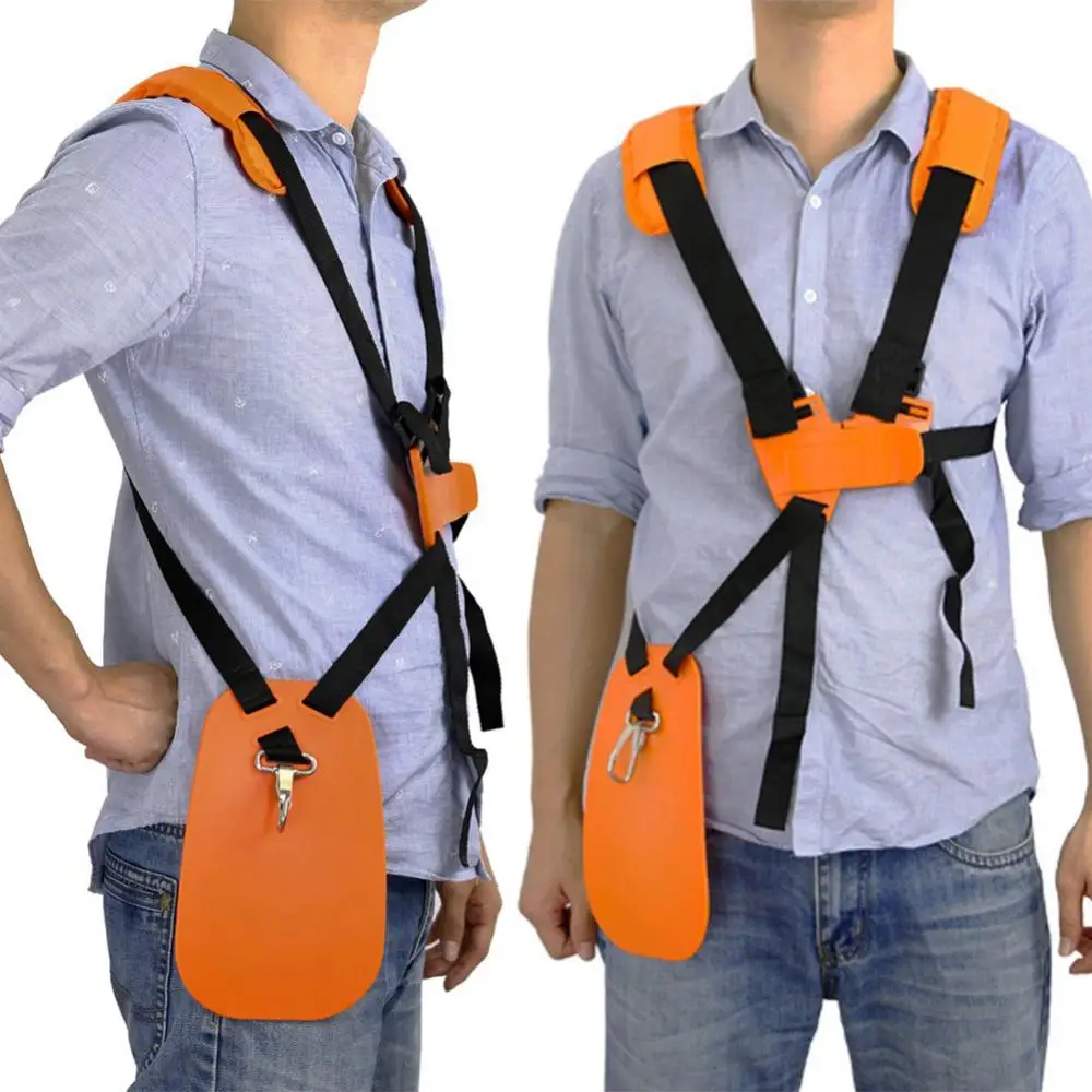 Adjustable Strimmer Double Shoulder Harness Strap Mower Trimmer Padded Belt Garden Protection Panel Lawn mower harness hot