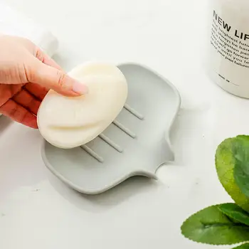 

1 Pc Waterfall Soap Holder Dishes Non Slip Soap Box Toilet Shower Tray Draining Rack Bathroom Gadgets Kitchen Sink Sponge Holder