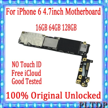 

For iPhone 6 4.7inch Motherboard Unlock Mainboard No/Without Touch ID Full Function 100% Original IOS Installed Logic Board