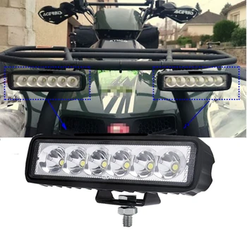 

ECAHAYAKU 2pcs 6inch 18W LED Work Light bar Flood spot Beam For Truck Jeep Motorcycles Offroad 4x4 ATV 4WD SUV UAZ Car Fog Light