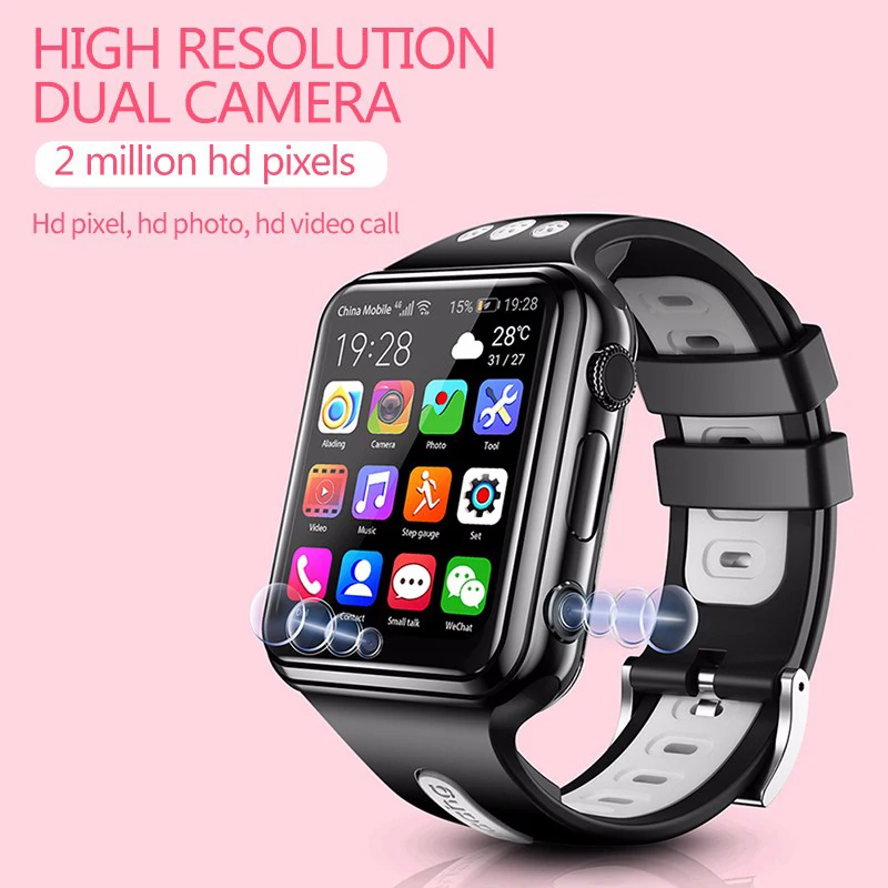 TEAMYO W5 Smart Children'S Watch 4G Full Netcom Wifi Watch Gps Tracking Locator Video Call Smart Watch