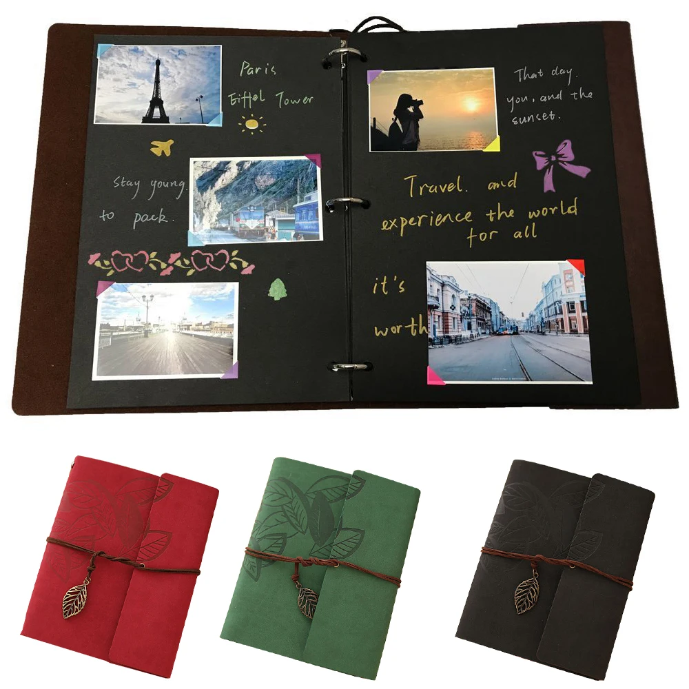 Photo Album Scrapbook Vintage Scrapbooking Supplies Cover Binder Photocards For DIY Memories Wedding Anniversary Book Xmas Gifts | Дом и сад