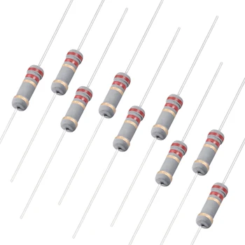 

uxcell 100pcs 1W 0.22R Ohm -47R Ohm Carbon Film Resistor 5% Tolerance 4 Color Bands Group 2.2R