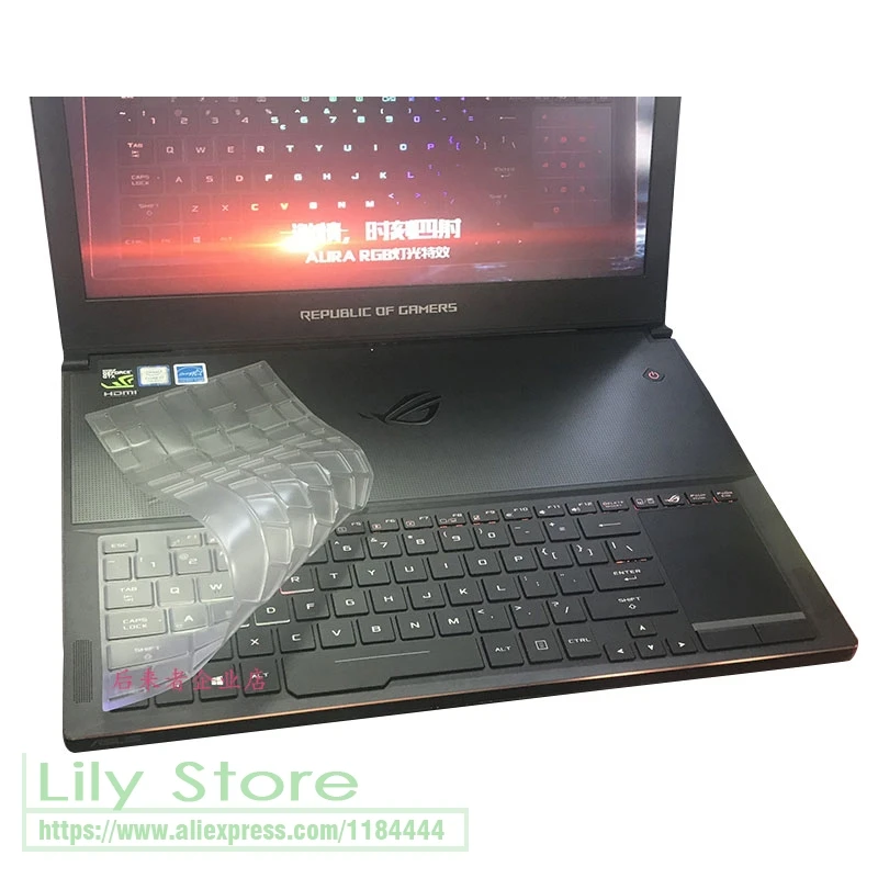 Чехол-клавиатура из ТПУ для ASUS ROG Zephyrus S GX501GI GX501VI GX501VS GX531GS GX531GW GX531GX ROG GX701 gx701gx gx701gxr