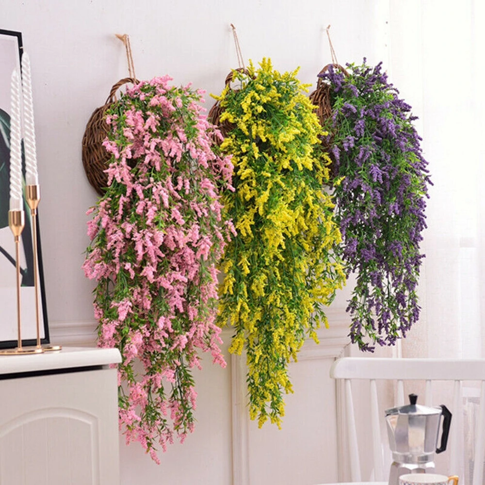 75cm Artificial Fake Flower Vine Hanging Garland Plant Home Garden Decor Wedding Flowers Creeper Ivy Wreath | Дом и сад