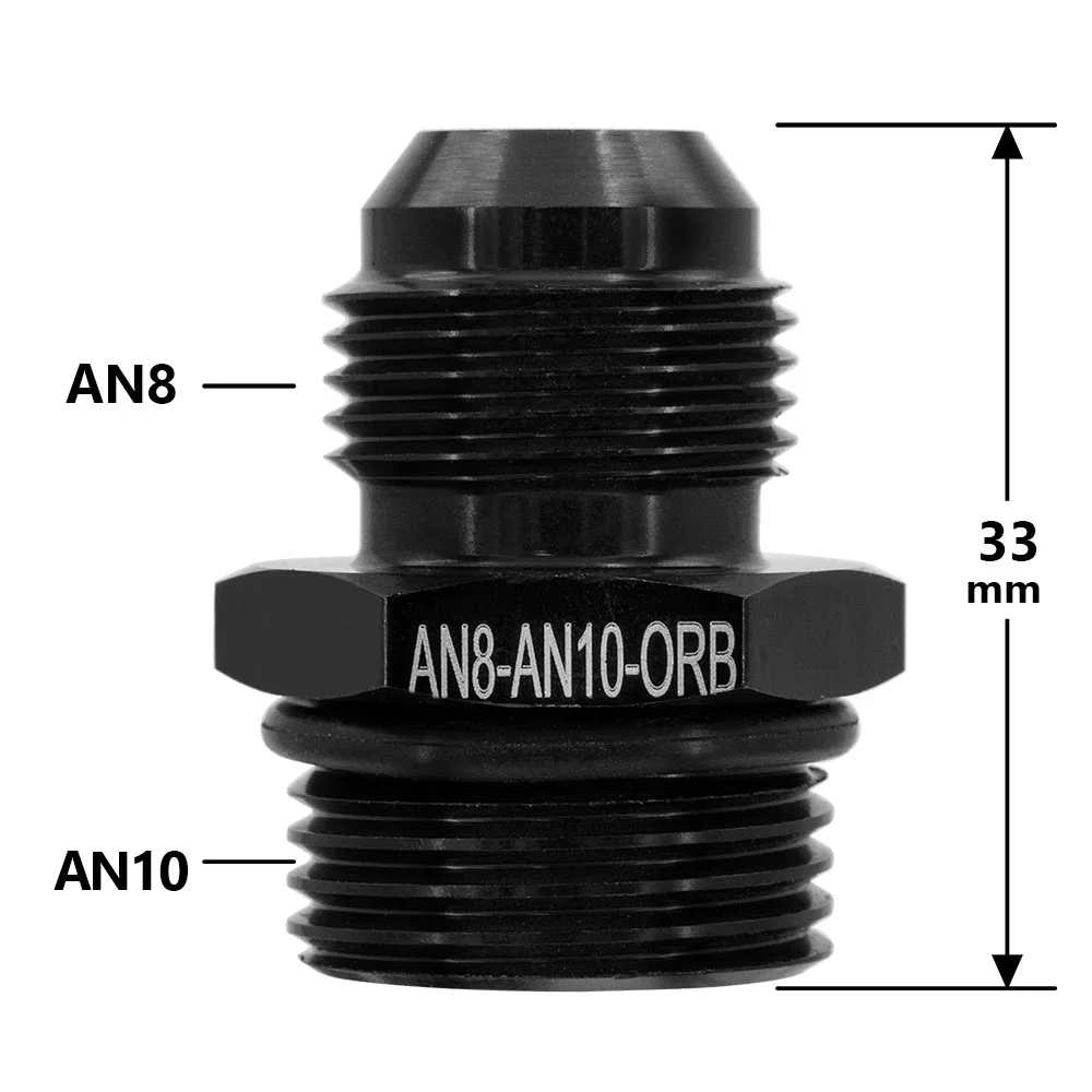 Oil Line Fitting Adapter 1PC AN6 AN8 AN10 to M14 m16 m18*1.5 1/4 1/8 3/8 1/2 NPT Straight Fuel Oil Air Hose Fitting Male for Car Auto