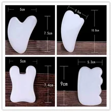 

Natural Jade Guasha Board Scraching Facial Eyes Scraping Gua Sha SPA Massage Tool Health Care Beauty Acupoints Plate Massager