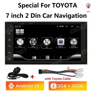 

2 Din Android 10 Car Radio GPS Player for Toyota RAV 4 2006 2007 2008 Corolla RAV4 Prado Hilux Terios Vitz Avanza Land 2001-2005
