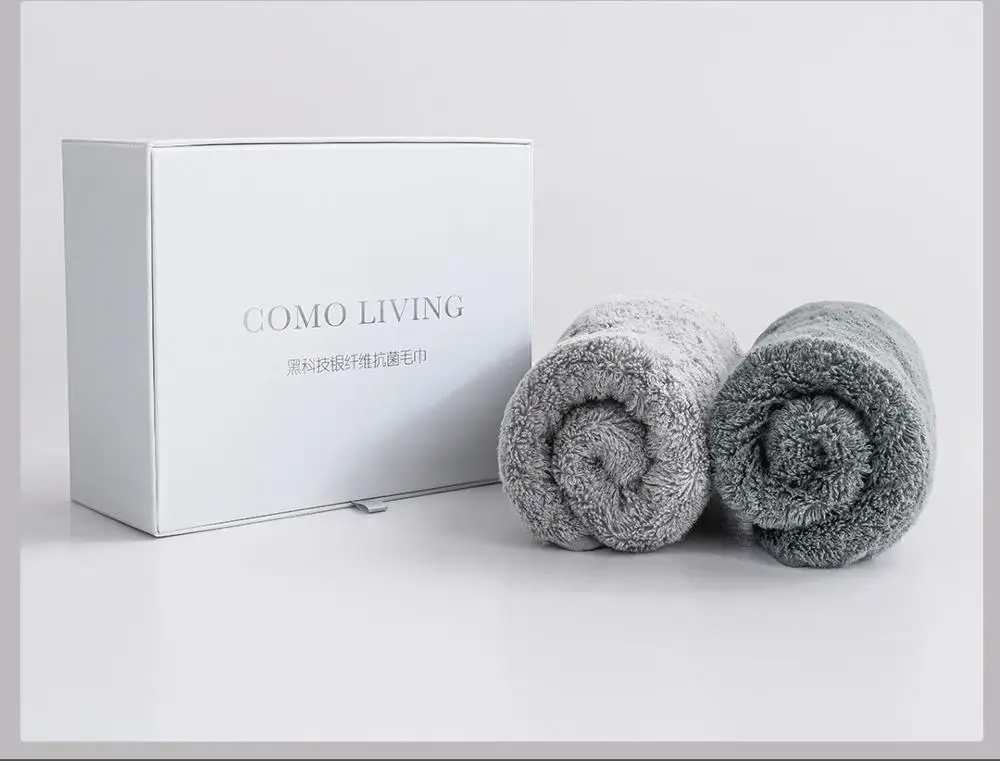 Антибактериальное полотенце Xiaomi из серебряного волокна, антибактериальное мягкое удобное спортивное полотенце для ванной, полотенце для путешествий для мужчин и женщин