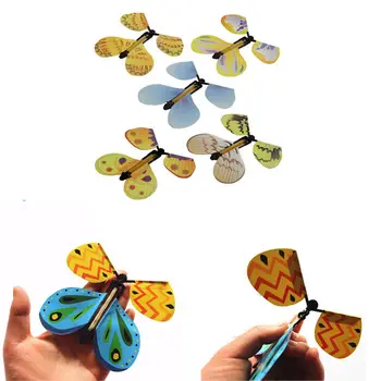 

5pcs Children's Childhood Toys New Transform Flying Butterfly Cocoon into a Butterfly Trick Prop Magic Toy Hot Sale