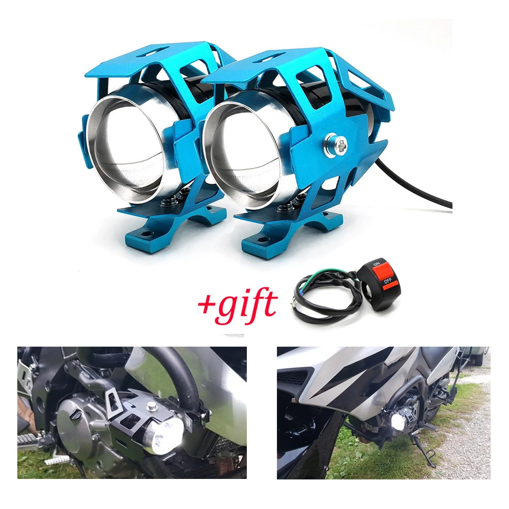 

Universal Motorcycle Motorbike Headlights Bulbs Lamp U5 LED Spotlight Flash 12V Fit For Honda RC51 CBR 929 600 954 RR CB1000R