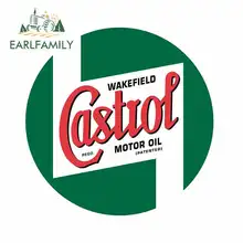 Earrlfamiliar 13cm x 12,9 cm para CASTROL WAKEFIELD Trunk Car Stickers Windows decoración calcomanía vinilo coche envoltura impermeable DIY