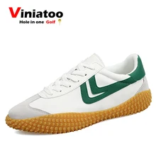 Мужские туфли для гольфа, большие размеры 39-46, белые кроссовки для гольфа, мужская спортивная обувь с амортизирующей подошвой, светильник, нескользящие спортивные кроссовки