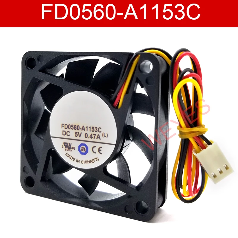 Genuine new for ARX FD0560-A1153C Server Cooler Fan DC 5V 0.47A 60x60x15mm 3-wire | Компьютеры и офис