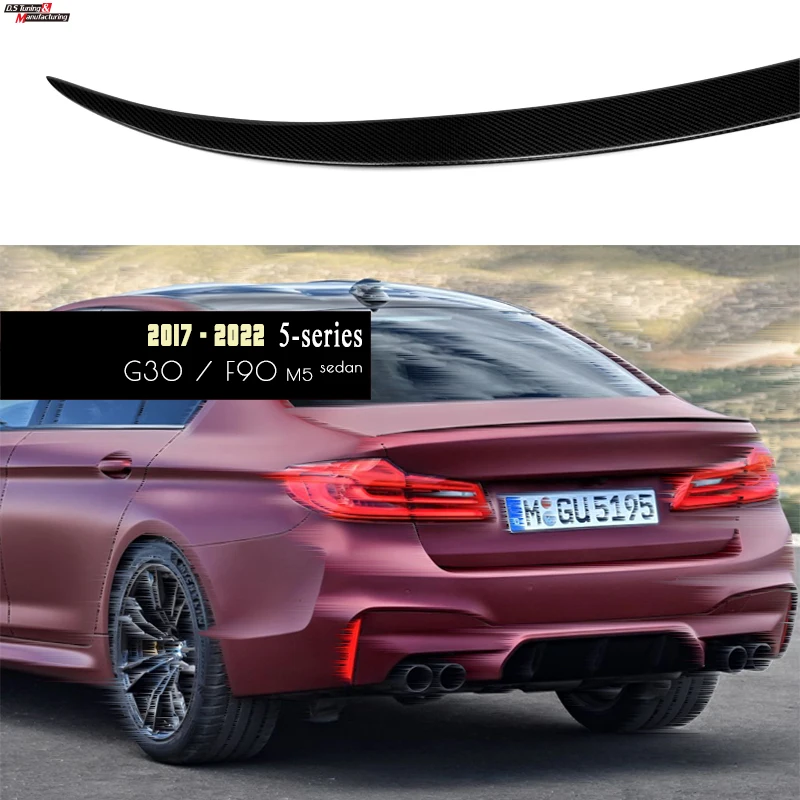 G30 Carbon Fiber Boot Spoiler for BMW 5 Series G30 Rear Spoiler Wing 2017 - 2022