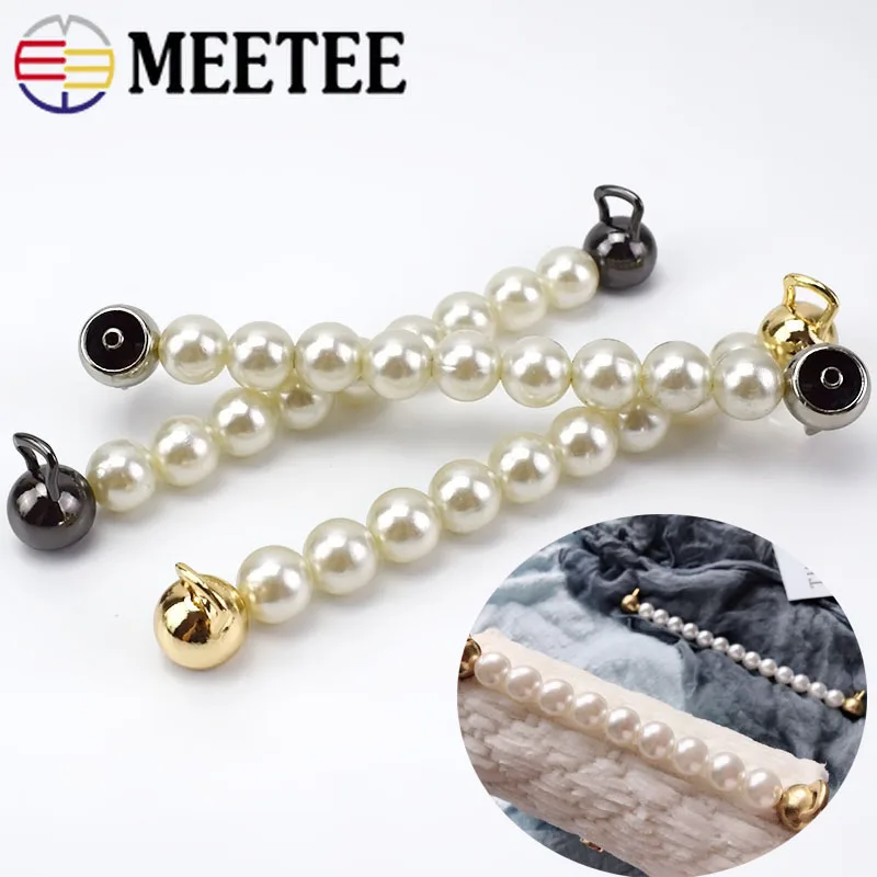 Meetee 150 мм, женские сумки, сумки с ремнем, ручки, кошелек, жемчужные металлические цепи, пряжки, сделай сам, багажная фурнитура, кожаные ремесла, аксессуары
