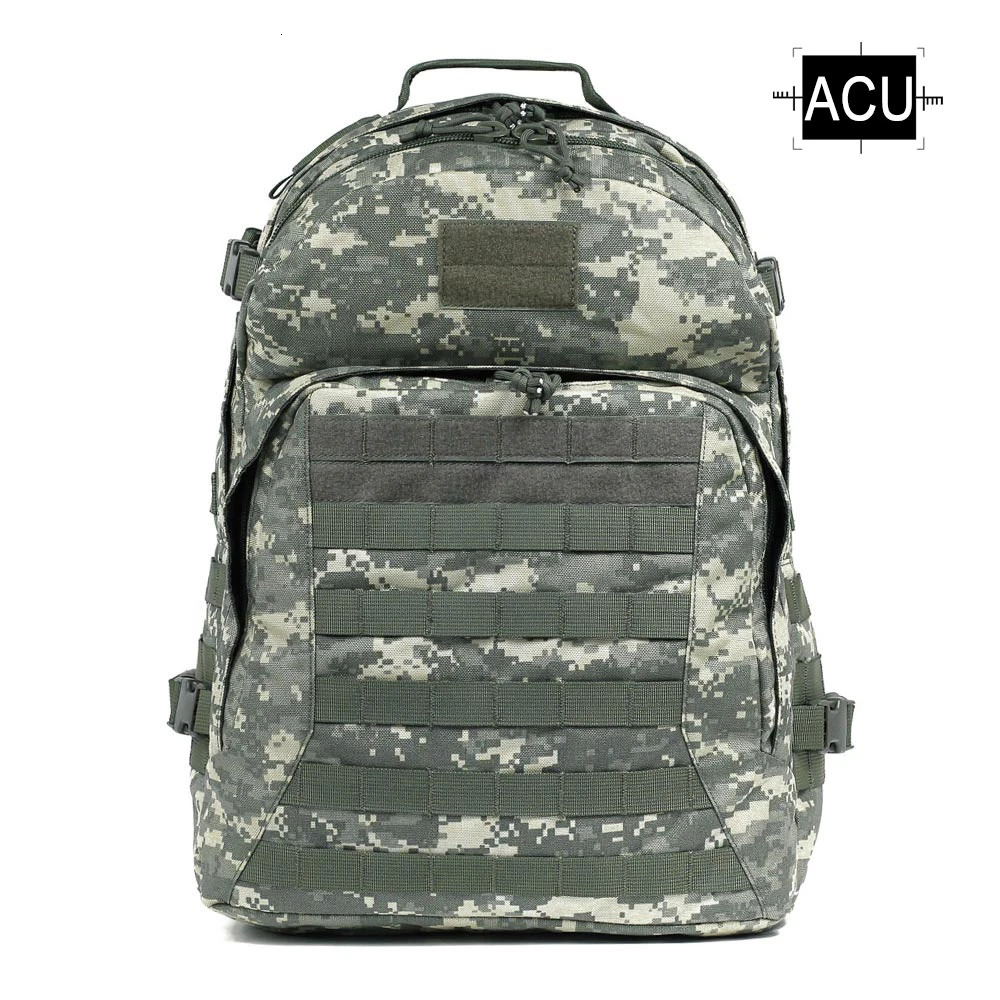 ACU 55L тактический рюкзак 1000D военные сумки армейский Рюкзак Molle уличная спортивная сумка мужская походная дорожная сумка для альпинизма - Цвет: ACU