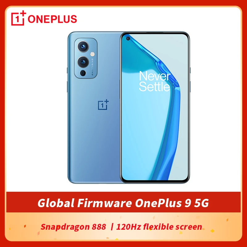 Global Firmware Oneplus 9 5G 12GB 256GB SmartPhone 6.55 inch 120Hz Fluid AMOLED Snapdragon 888 Octa Core 65W Ultra Fast Charge one plus best model