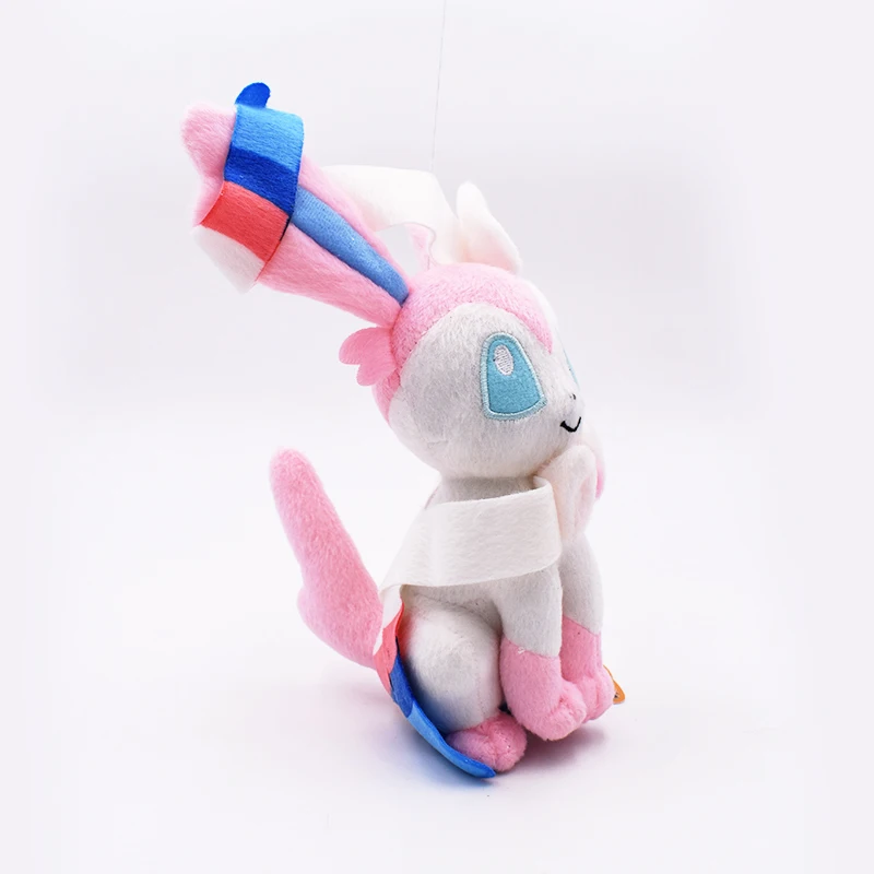 Takara Tomy Pokemon плюшевые 23 см розовый сильвеон кукла аниме дух нимфали мягкие животные Peluche Мягкая Горячая игрушка подарок для девочки