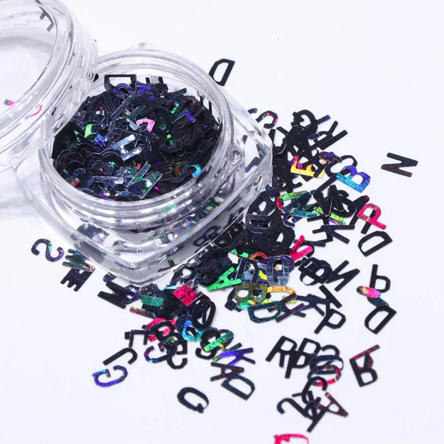 Голографические буквы Bittb блестящие хлопья дизайн своими руками искусство