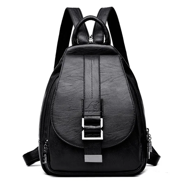 2019 Women Backpack Multifuction Female Backpack Casual School Bag For Teenager Girls High Quality Leather Shoulder Bag For Lady