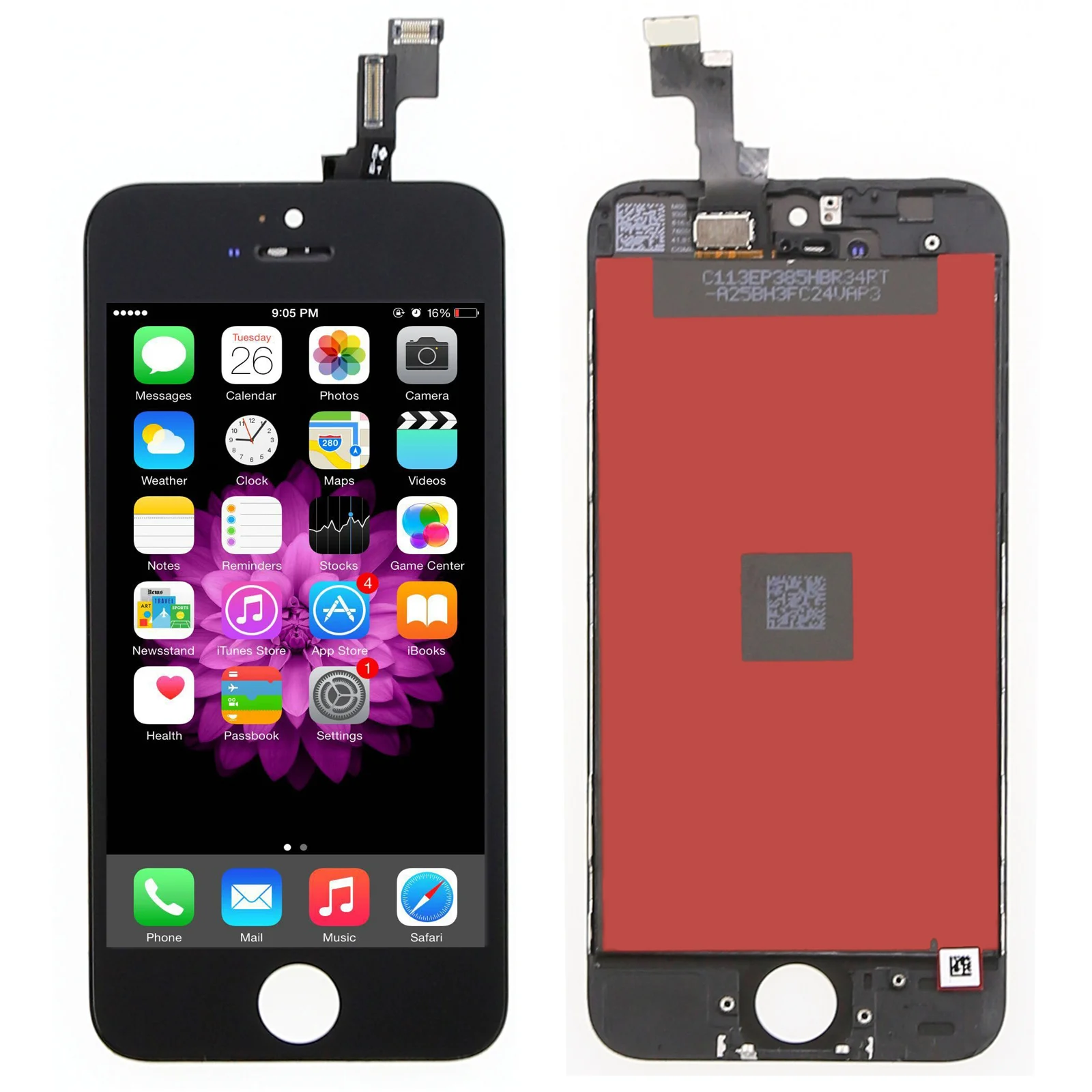 Прочный качественный ЖК-экран Замена для iPhone 5S черный Замена ЖК-сенсорный экран и дигитайзер дисплей в сборе