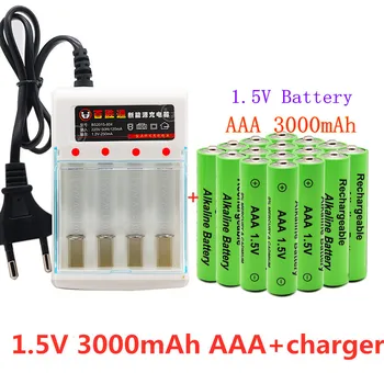 2020 новый бренд 3000mah 1,5 V AAA щелочная батарея AAA аккумуляторная батарея для дистанционного управления игрушка Batery дымовая сигнализация с заряд...