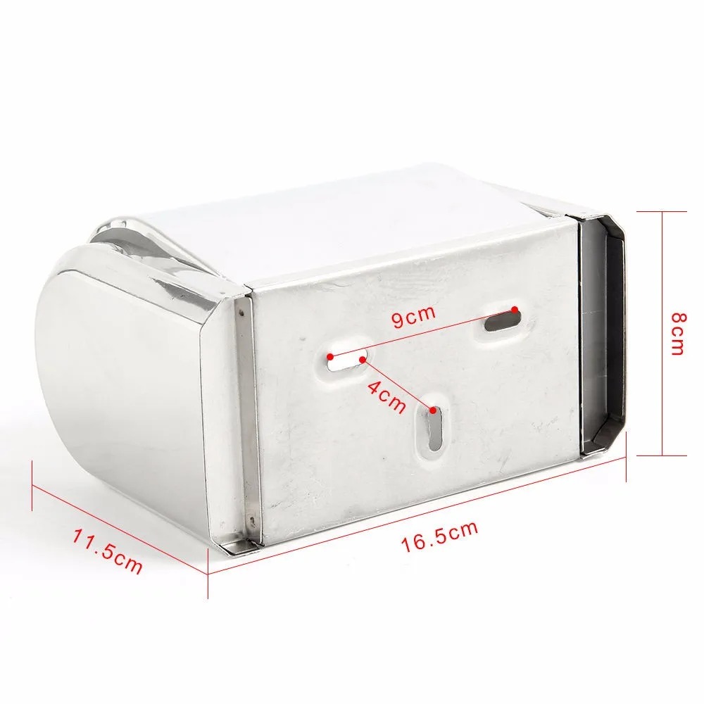 Бумажный держатель для полотенец из нержавеющей стали для ванной комнаты настенный хромированный держатель для салфеток подходит для дома, баров и т. Д. L916