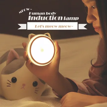 

Led intelligent human body induction aisle voice-activated night light bulb wireless charging home toilet corridor lamp hanging
