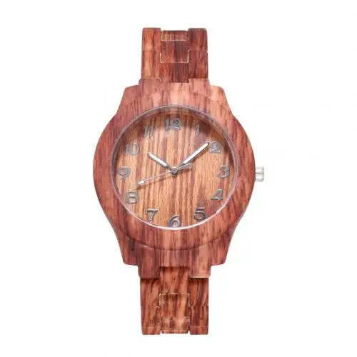 Имитация дерева часы для женщин кварцевые имитация деревянного зерна Стильные наручные часы мягкий кожаный ремешок наручные часы Reloj erkek kol saati - Цвет: Dark Coffee