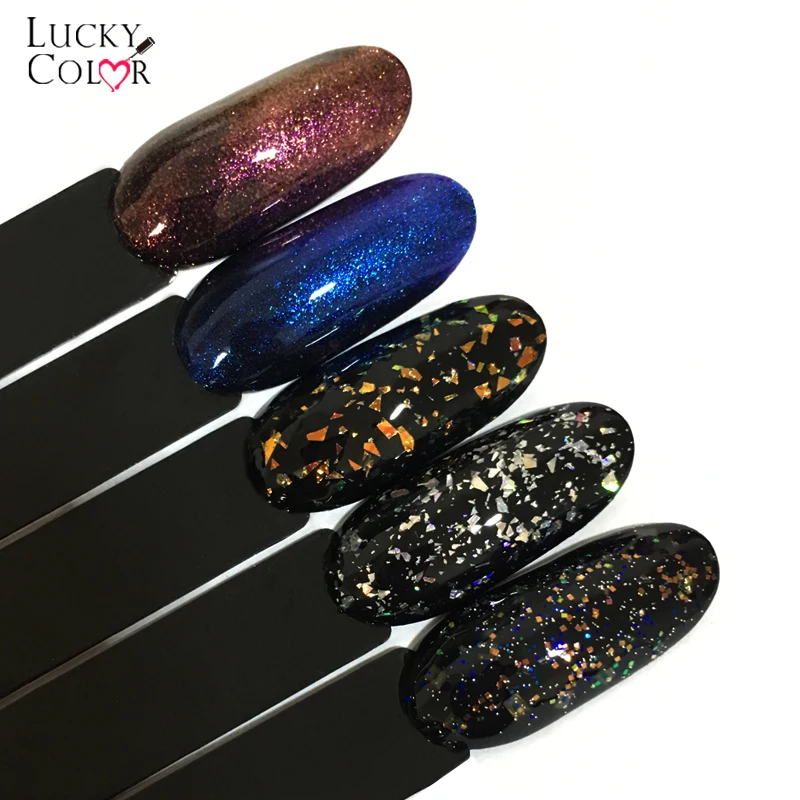 

Holographic Glitter Laser diamond Irregular Sequins Nail Polish Hybrid Multi-colored Manicure Nail Art UV LED Gel Lacquer 10 ML