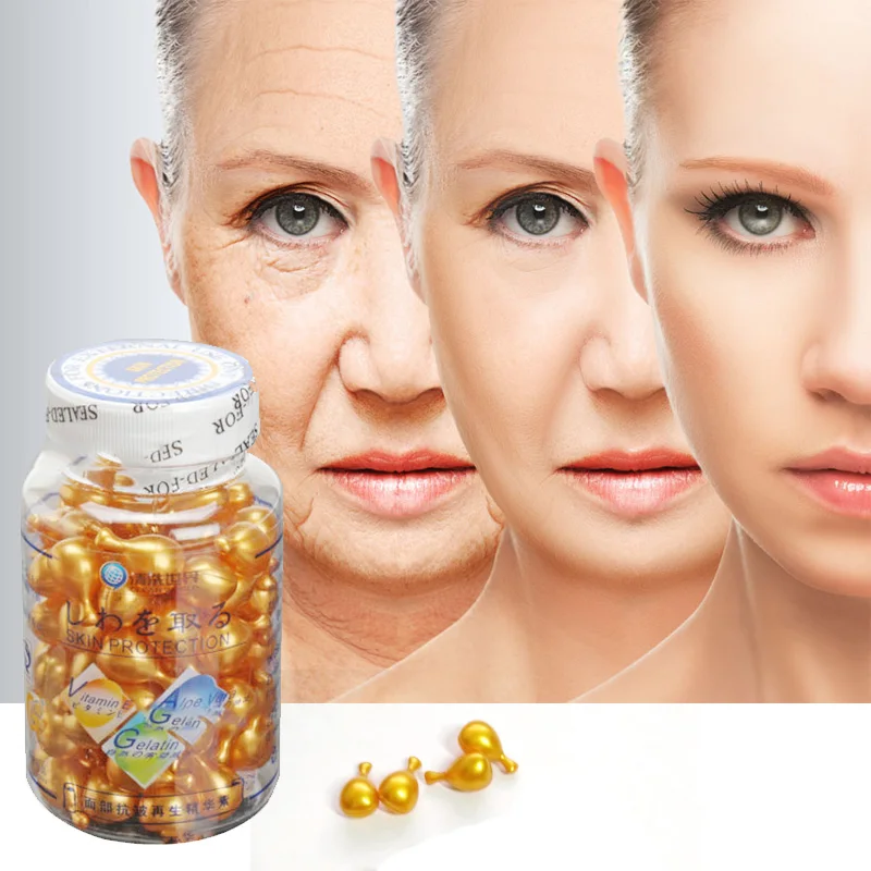 Face Serum Vitamin E Snail Six Peptide Essence Capsules Anti Wrinkle Serum Anti Acne Moisturizing Whitening Cream Face Skin Care Face Serum Vitamin E Snail Six Peptide Essence Capsules Anti Wrinkle Serum Anti Acne Moisturizing Whitening Cream Face Skin Care