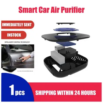 

1Pcs Car purifier air filters dust Proof Remove odor Release negative ion Portable Air Cleaner Car Interior Accessories