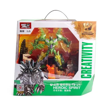 

WJ Ransformation Toys Deformation Robot J8066 Dinosaur Model Figure Action Gift Alloy Metal Part