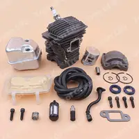 38mm Cylinder Piston Exhaust Muffler Kit For Stihl MS181 MS 181 Air Fuel Oil Seal Filter Line Engine Pan Base Bearing Chainsaw 2